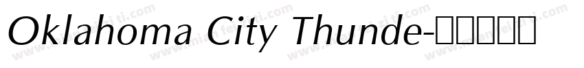 Oklahoma City Thunde字体转换